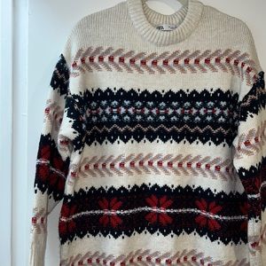 Blogger Viral Zara Fairisle Knit Sweater
